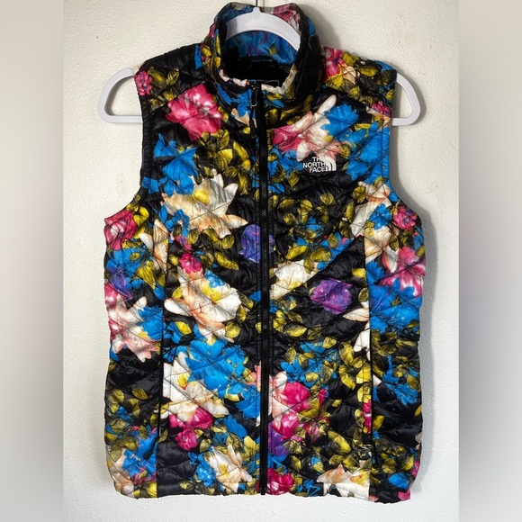 The North Face Thermoball Quilt Floral Printed Vest M - Picture 1 of 5